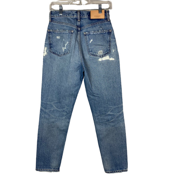Moussy Vintage Distressed High Rise Tapered Jeans Size 26 - Picture 2 of 9